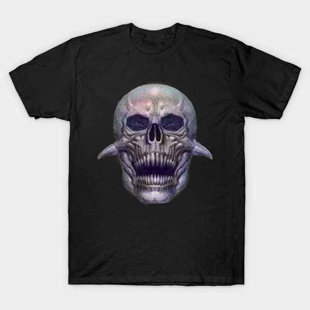 Demon Skull T-Shirt by Paul_Abrams